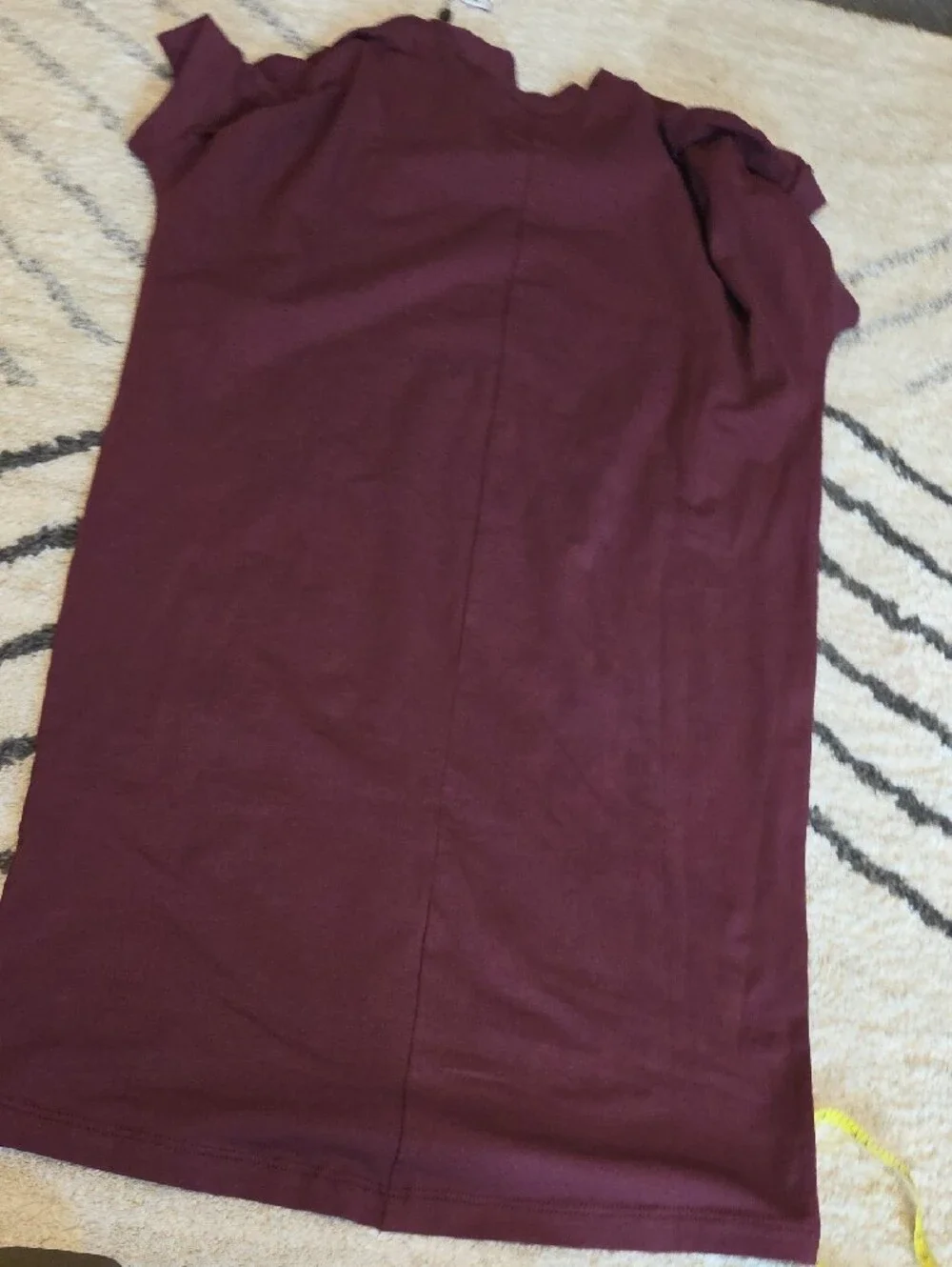 Universal Standard Burgundy Short Sleeve Midi Dress